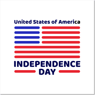 USA Independence Day Posters and Art